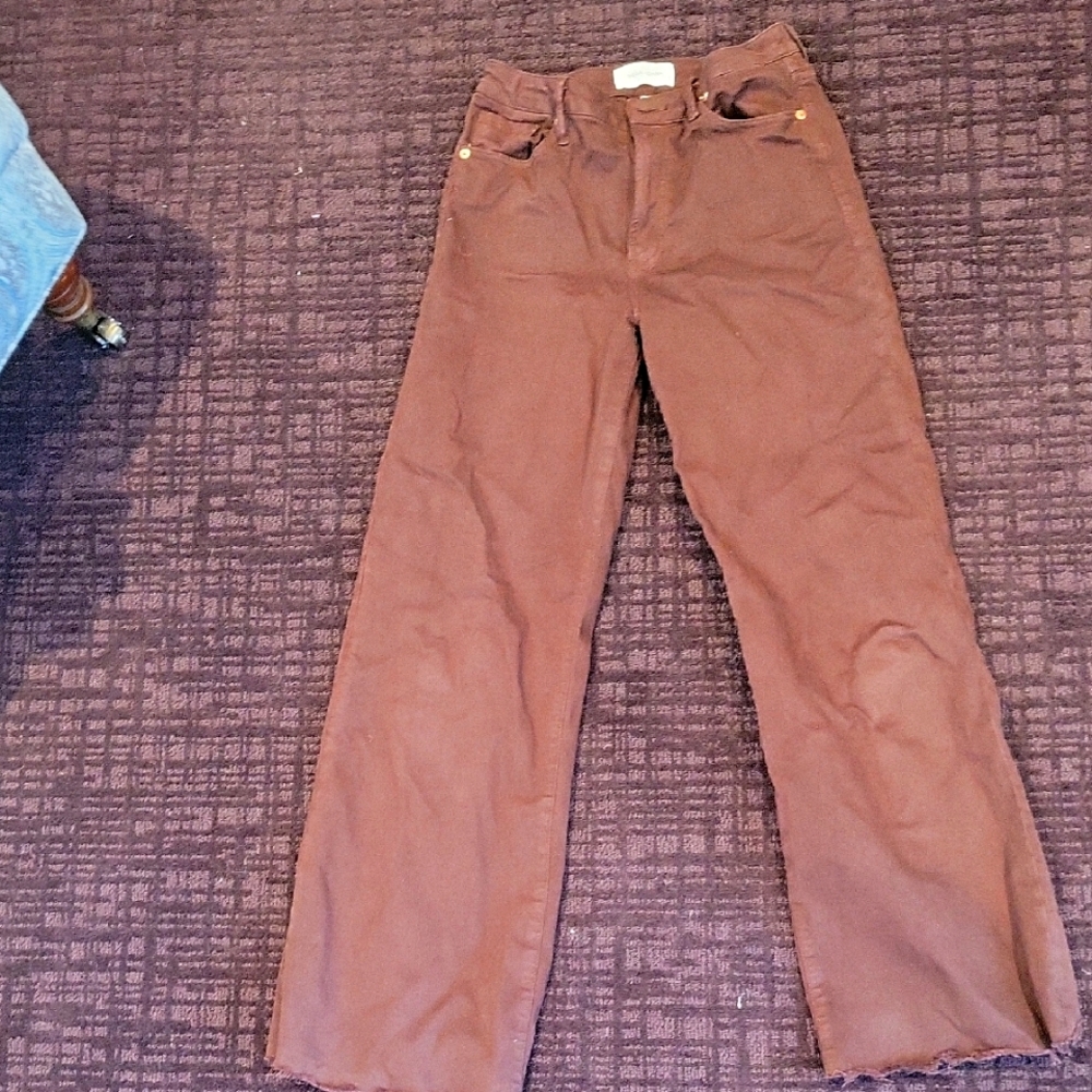 Brown Wide-Leg Pants